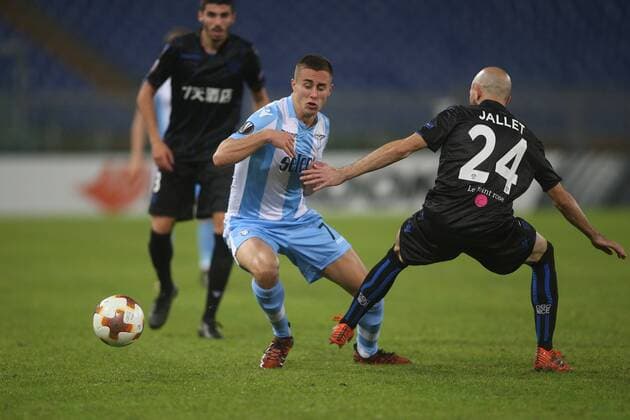 ROME, ITALY - NOVEMBER 02: Marusic during the UEFA Europa League group K match between Lazio Roma and OGC Nice at Stadio Olimpico on November 2, 2017 in Rome, Italy.  Copyright: xmarcoxiacobuccix xIPAx xMarcoxIacobuccix