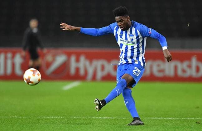 Jordan Torunarigha Hertha BSC Hertha BSC Berlin Sorja Luhansk Europa League Group Stage 1 Gameday Soccer Soccer Men Men Men Germany Germany Berlin 2 11 2017 Olympiastadion