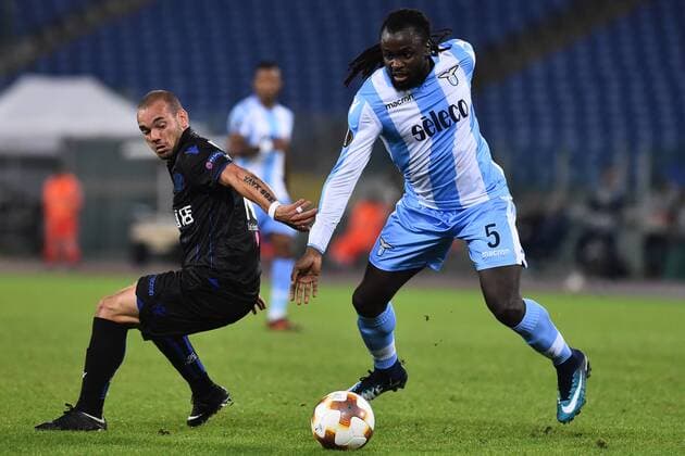 Rome 02-11-2017 Olimpic Stadium Europa League Lazio Nizza matchday 4 Nella foto Wesley Sneijder and Jordan Lukaku Photo Fotografo01  Copyright: xFotografo01x xIPAx xFotografo01x