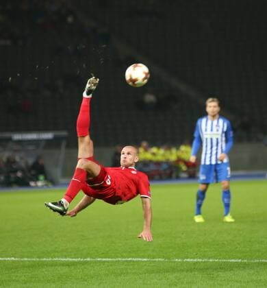 GER Europa League Hertha BSC VS Sorja Luhansk 02 11 2017 OLympiastadion Berlin GER Europa League Hertha BSC VS Sorja Luhansk in the picture E Opanasenko Sorja Luhansk 39 nordphotox xEngler nph00076