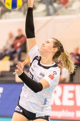 Volleyball 1 Bundesliga Women Black White Erfurt Red Ravens Vilsbiburg xprx