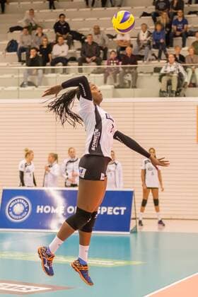 Volleyball 1 Bundesliga Women Black White Erfurt Red Ravens Vilsbiburg xprx