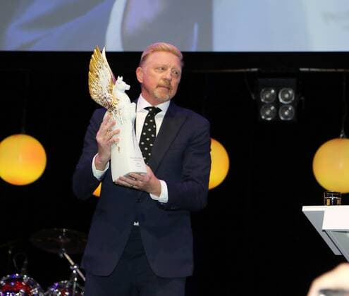 04 11 2017 Frankfurt am Main Old Opera German sports pressBall tennis legend Boris Becker was named legend of the sport in 2008 and receives the Pegasos Prize later today