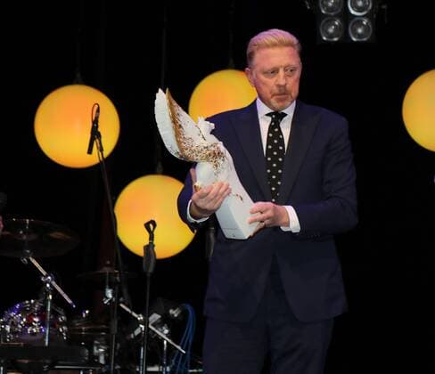04 11 2017 Frankfurt am Main Old Opera German sports pressBall tennis legend Boris Becker was named legend of the sport in 2008 and receives the Pegasos Prize later today
