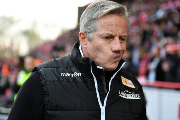 Jens Keller Manager Union before the match 1 FC Union Berlin FC St Pauli 2 Bundesliga 2017 2018 Season 2017 2018 Football Soccer DFL soccer Men Germany Germany Berlin 4 11 2017 Stadion Alte Foersterei