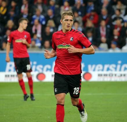 SC Freiburg FC Schalke 04 Germany Freiburg 04 11 2017 Soccer Bundesliga Season 2017 2018 11 Round SC Freiburg FC Schalke 04 0 1 Nils Petersen SC Freiburg