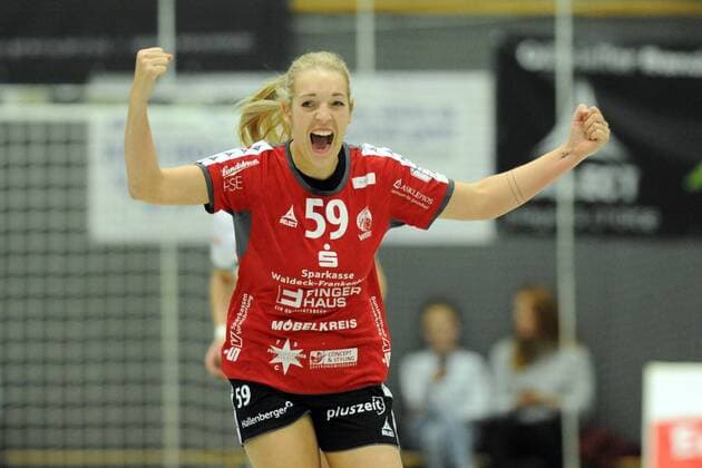 Lisa Marie Price HSG Bad Wildungen Vipers Handball DHB Pokal 3 Round Women HSG Bad Wildungen Vipers vs Frisch On Goeppingen 04 11 2017 Bad Wildungen Copyright: xEibner-Pressefoto RolandxSippelx EP_RSL
