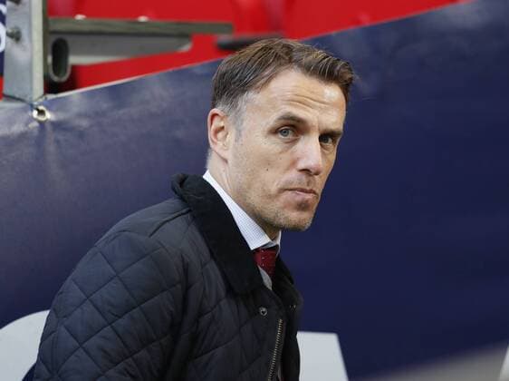 TV pundit Phil Neville arrives before the premier league match at Wembley Stadium, London. Picture date 5th November 2017. Picture credit should read: David Klein Sportimage EDITORIAL USE ONLY. No use with unauthorised audio, video, data, fixture lists, club league logos or live services. Online in-match use limited to 120 images, no video emulation. No use in betting, games or single club league player publications.