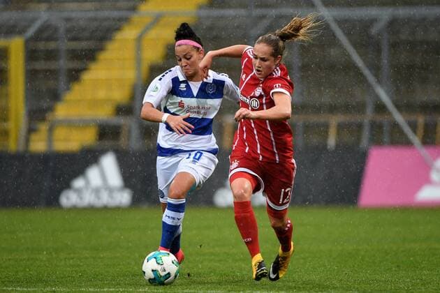 v li Sofia Nati Duisburg 10 Sydney Lohmann FC Bayern Munich FCB 12 in duel Duel tackle Dynamics Action Action Football Allianz Women Bundesliga FC Bayern Munich MSV Duisburg xslx