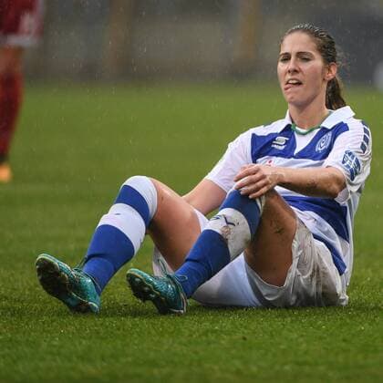 Pia Rijsdijk Duisburg 25 disappointed looking disappointment frustration disappointed pessimistic football alliance women Bundesliga Bayern Munich MSV Duisburg xslx