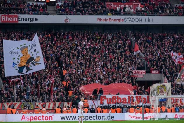 Fans of 1 FC Koeln with an offensive poster in the direction of Dietmar Hopp at the football Bundesliga match between 1 FC Koeln and TSG 1899 Hoffenheim on 05 11 2017 Koeln Copyright: xSchuelerx xEibnerx-xPressefotox EP_EER