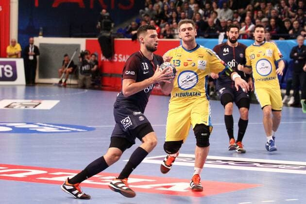 Nedim Remili Paris HANDBALL Paris Saint Germain Handball vs PGE Vive Kielce Velux EHF Champions League 6eme journee 05 11 2017 KevinDomas Panoramic 