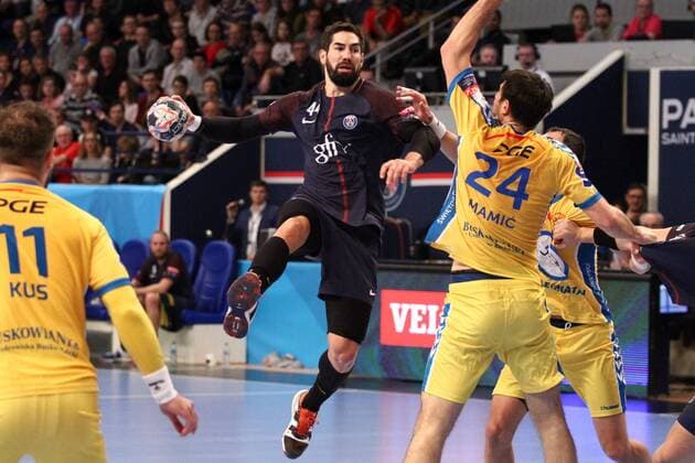 Nikola Karabatic Paris HANDBALL Paris Saint Germain Handball vs PGE Vive Kielce Velux EHF Champions League 6eme journee 05 11 2017 KevinDomas Panoramic 