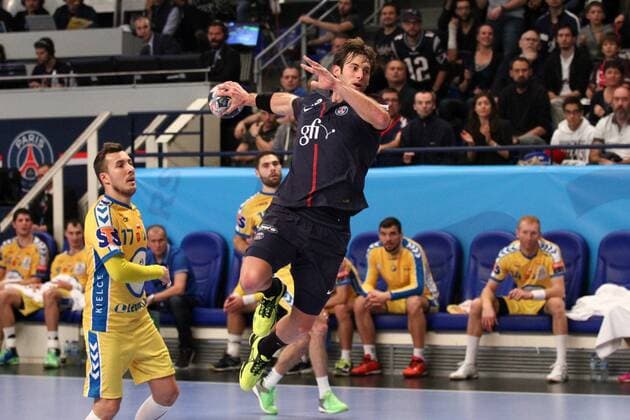 Uwe Gensheimer Paris HANDBALL Paris Saint Germain Handball vs PGE Vive Kielce Velux EHF Champions League 6eme journee 05 11 2017 KevinDomas Panoramic 