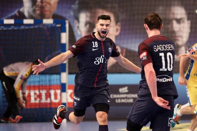 Nedim Remili Paris HANDBALL Paris Saint Germain Handball vs PGE Vive Kielce Velux EHF Champions League 6eme journee 05 11 2017 KevinDomas Panoramic 
