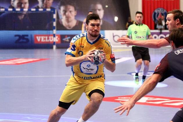 Alex Dujshebaev Kielce HANDBALL Paris Saint Germain Handball vs PGE Vive Kielce Velux EHF Champions League 6eme journee 05 11 2017 KevinDomas Panoramic 