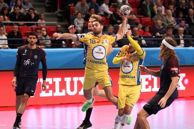 Blaz Janc Kielce HANDBALL Paris Saint Germain Handball vs PGE Vive Kielce Velux EHF Champions League 6eme journee 05 11 2017 KevinDomas Panoramic 