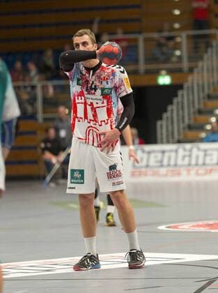 Handball Handball 3 Liga Nord 2017 2018 Handball Sportverein Hamburg vs Oranienburger HC Lukas Ossenkopp Hamburg Sportshall Hamburg Hamburg