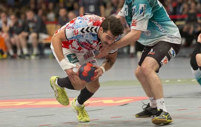 Handball Handball 3 Liga Nord 2017 2018 Handball Sportverein Hamburg vs Oranienburger HC Kevin Herbst Hamburg Sporthalle Hamburg Hamburg