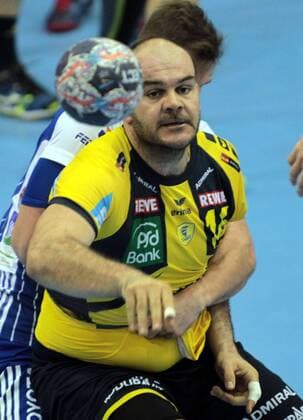 05.11.2017 Szeged(Hungary) Mol Pick Szeged-Rhein Neckar Löwen EHF Champions League men s handball Rafael Baena Gonzales Rhein Neckar Löwen : 