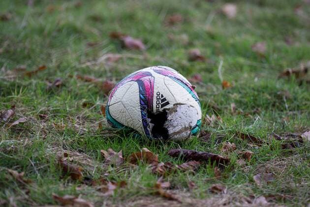 The stadium on Hermann Löns path, in which Union Solingen struggled for points in the 2 Bundesliga for 14 years, is overgrown for residential development shortly before its demolition and tall trees stand on the steep slopes. A single broken football is still on the former playing field Topic Cityscape Stadium at Hermann Löns Weg Solingen 05 11 17 Solingen NRW Germany Stadium at Hermann Löns Weg Copyright: xcdnx