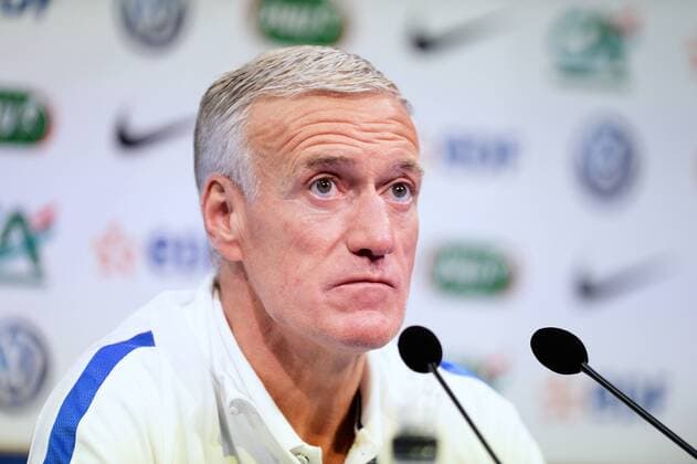 Didier Deschamps selectionneur Equipe de france de Football FOOTBALL Conference de Presse Equipe de France Clairefontaine 06 11 2017 AnthonyBIBARD FEP Panoramic 