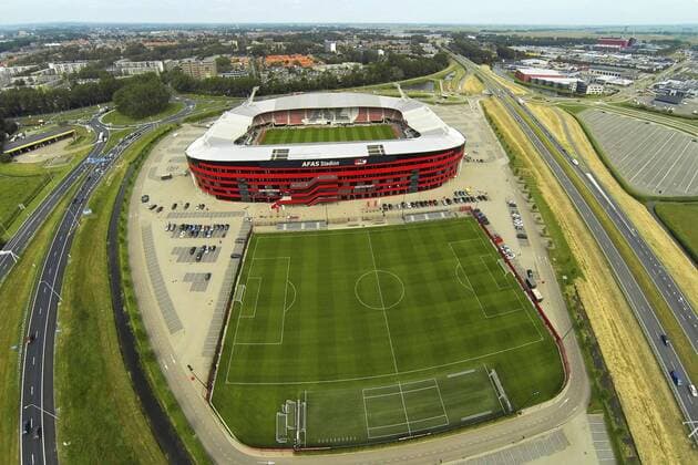ALKMAAR 19 07 2013 presentation season 2013 2014 football event AFAS Stadium photo press day AZ stadium photo aerial photo az 2013 2014