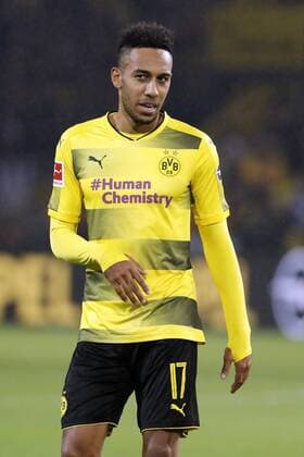 AUBAMEYANG Pierre Team BVB DFL Football Bundesliga Season 2017 2018 Match Borussia Dortmund FC Bayern Muenchen 1 3 on 04 November 2017 at Signal Iduna Park in Dortmund