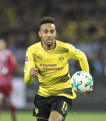 Pierre Emerick AUBAMEYANG DO Action Soccer 1 Bundesliga 11 Matchday Borussia Dortmund DO Bayern Muenchen M 1 3 on 04 11 2017 in Dortmund Germany