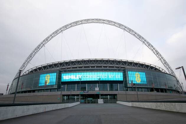 Football Mens Season 2017 18 Friendly Match in London England Germany North side of Wembley Stadium with steel construction for the stadium roof 09 11 17 Copyright: xMichaelxHundtx xMatthiasxKochx