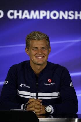 09.11.2017 - press conference PK Pressekonferenz Marcus Ericsson (SUE) Sauber C36 Brazilian Grand Prix, Sao Paulo, Interlagos 9 - 12 November 2017 09.11.2017 - Press conference, Marcus Ericsson (SUE) Sauber C36 
