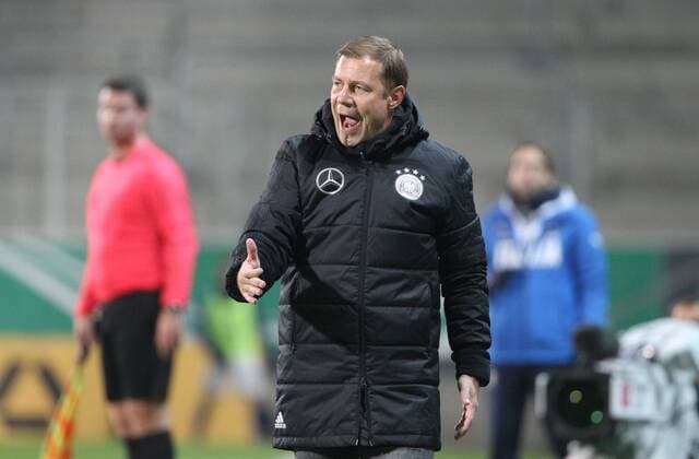 GER Internationals U20 Germany Italy 09 11 17 Chemnitz community4you Arena Stadium at Gellertstrasse GER Season 2017 2018 U20 Germany vs Italy at picture Coach Frank Kramer Germany gives instructions