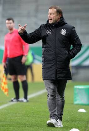 GER Internationals U20 Germany Italy 09 11 17 Chemnitz community4you Arena Stadion an der Gellertstrasse GER Season 2017 2018 U20 Germany vs Italy im Bild Coach Frank Kramer Germany