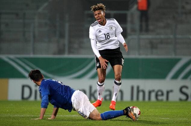 GER Internationals U20 Germany Italy 09 11 17 Chemnitz community4you Arena Stadium at Gellertstrasse GER Season 2017 2018 U20 Germany vs Italy at picture Sidney Friede Germany furiously disappointed