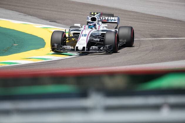 November 10, 2017 - Sao Paulo, Sao Paulo, Brazil - 18 LANCE STROLL (CDN) of Willians Martini Racing, drives during the free training day for the Formula One Grand Prix of Brazil at Interlagos circuit, in Sao Paulo, Brazil. The grand prix will be celebrated next Sunday, November 12. Formula One Grand Prix of Brazil 2017 free practice - ZUMAl146 20171110_zaf_l146_035 Copyright: xPauloxLopesx