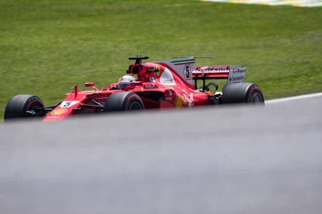 November 10, 2017 - Sao Paulo, Sao Paulo, Brazil - 5 SEBASTIAN VETTEL (GER) of Scuderia Ferrari, drives during the free training day for the Formula One Grand Prix of Brazil at Interlagos circuit, in Sao Paulo, Brazil. The grand prix will be celebrated next Sunday, November 12. Formula One Grand Prix of Brazil 2017 free practice - ZUMAl146 20171110_zaf_l146_044 Copyright: xPauloxLopesx