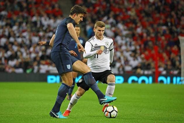 Timo Werner Germany Germany vs Harry Maguire England 10 11 2017 England vs Germany Friendly Match Wembley Stadium
