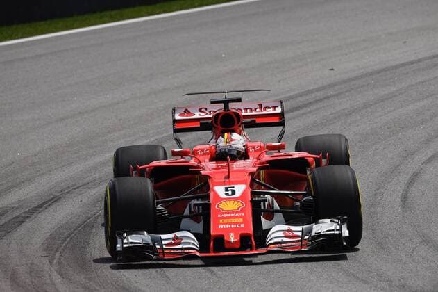 Sebastian Vettel GER 5 Scuderia Ferrari Grand Prix of Brazil 2017 2nd free practice of Motorsport Formula 1 10 11 2017 Interlagos Copyright: xEIBNER JERRYxANDREx EP_JAE