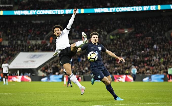 London Wembley 10 11 2017 Leroy Sane Germany vs Harry Maguire ENG England vs Germany