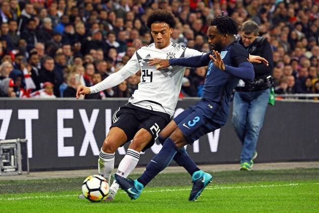 Leroy Sane Germany Germany v Danny Rose England 10 11 2017 England vs Germany Friendly Match Wembley Stadium