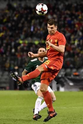 Fußball, Belgien - Mexiko Belgium s Thomas Meunier pictured in action during a friendly soccer game between Belgian national team Nationalteam Red Devils and Mexico, Friday 10 November 2017, in Brugge. DIRKxWAEM  x05198062x