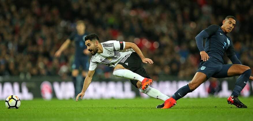 10 11 2017 International Team England England at Wembley National Stadium London vs Ilkay Gündogan Germany against Jake Livermore England