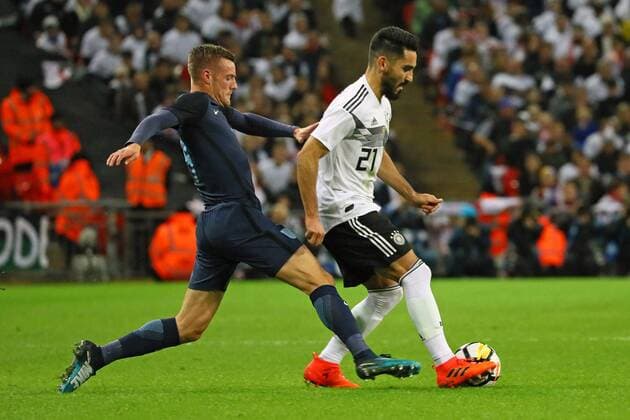 Ilkay Guendogan Germany Germany v Jamie Vardy England 10 11 2017 England vs Germany Friendly Match Wembley Stadium