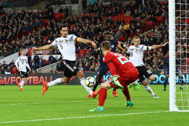 Mats Hummels Germany Germany rescues from Tammy Abraham England 10 11 2017 England vs Germany Friendly Match Wembley Stadium