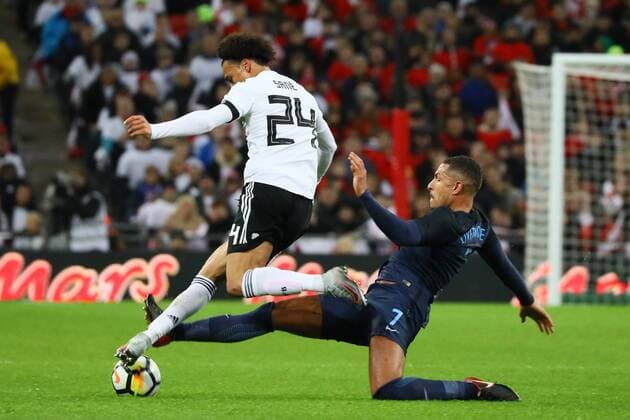 Jake Livermore England vs. Leroy Sane Germany Germany 10 11 2017 England vs Germany Friendly Match Wembley Stadium