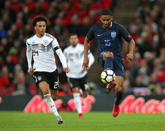 10 11 2017 International Team England England at Wembley National Stadium London v L Leroy Sane Germany v Joe Gomez England