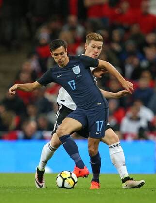 10 11 2017 Soccer International Friendlies England Germany at Wembley National Stadium London v 1 Jack Cork England v Marcel Halstenberg Germany