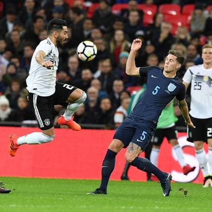 Soccer Mens National Friendlies International Friendlies England Germany 10 11 2017 Wembley Stadium London Ikay Gundogan Germany Jone Stones England