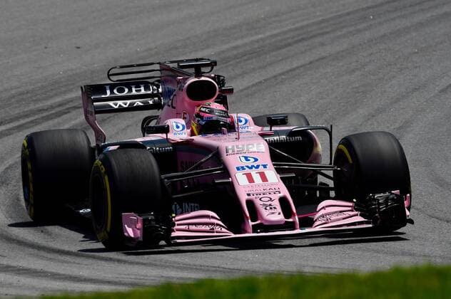 Sergio Perez Sahara Force India F1 Formula 1 Brazil GP in Sao Paulo Interlagos 12 11 2017 Photo mspb Jerry Andre Sergio Perez formula 1 GP Brazil