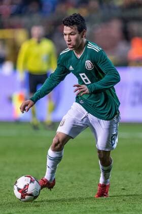 Hirving Lozano of Mexico during the friendly match between Belgium and Mexico on November 10, 2017 at the Koning Boudewijn stadium in Brussels, Belgium. Friendly match 2017 2018 xVIxVIxImagesx xGerritxvanxKeulenxIVx 9265197